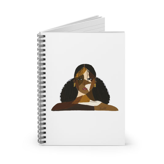Black Comes in Many Shades Notebook - White