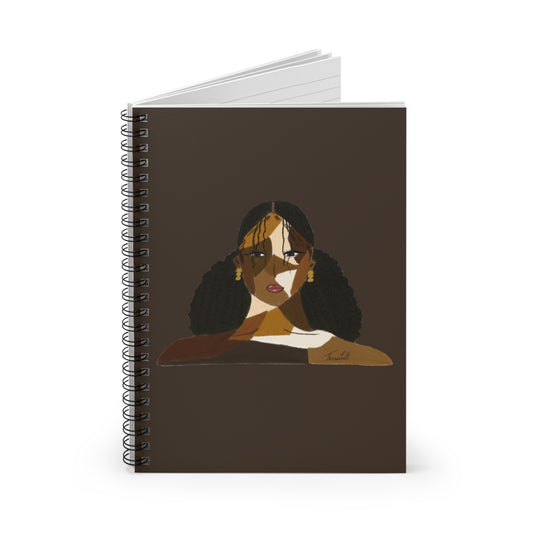 Black Comes in Many Shades Notebook - Dark Brown