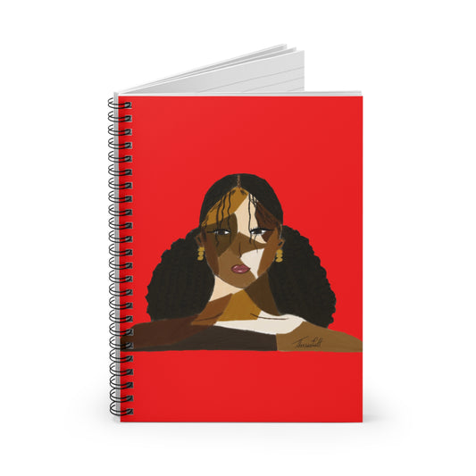 Black Comes in Many Shades Notebook- Red