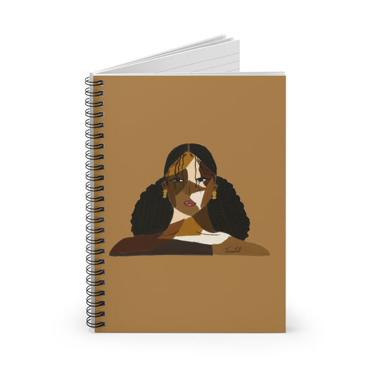 Black Comes in Many Shades Notebook - Caramel Brown