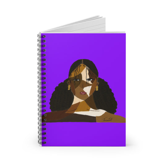 Black Comes in Many Shades Notebook - Purple