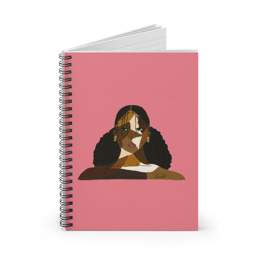 Black Comes in Many Shades Notebook - Hot Pink