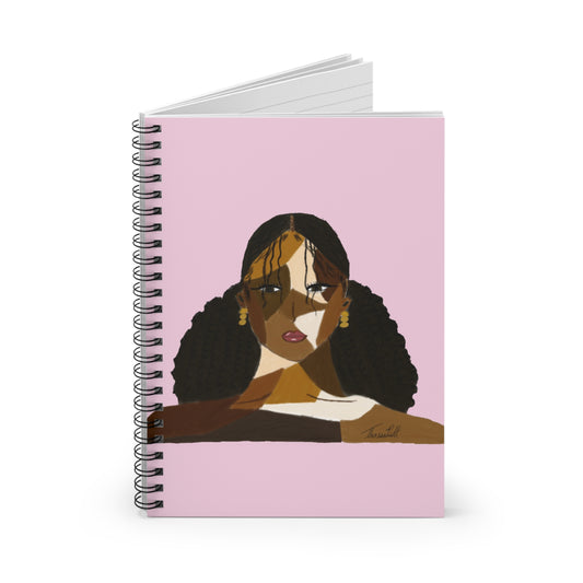 Black Comes in Many Shades Notebook - Light Pink