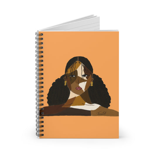 Black Comes in Many Shades Notebook - Orange