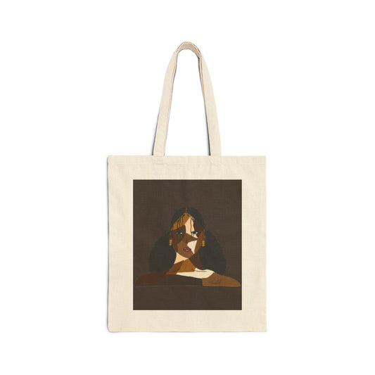 Black Comes in Many Shades Tote - Dark Brown Background