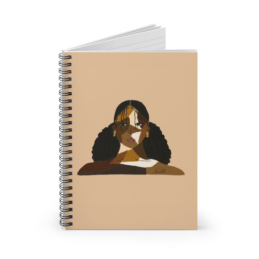 Black Comes in Many Shades Notebook - Light Brown