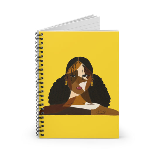 Black Comes in Many Shades Notebook - Yellow