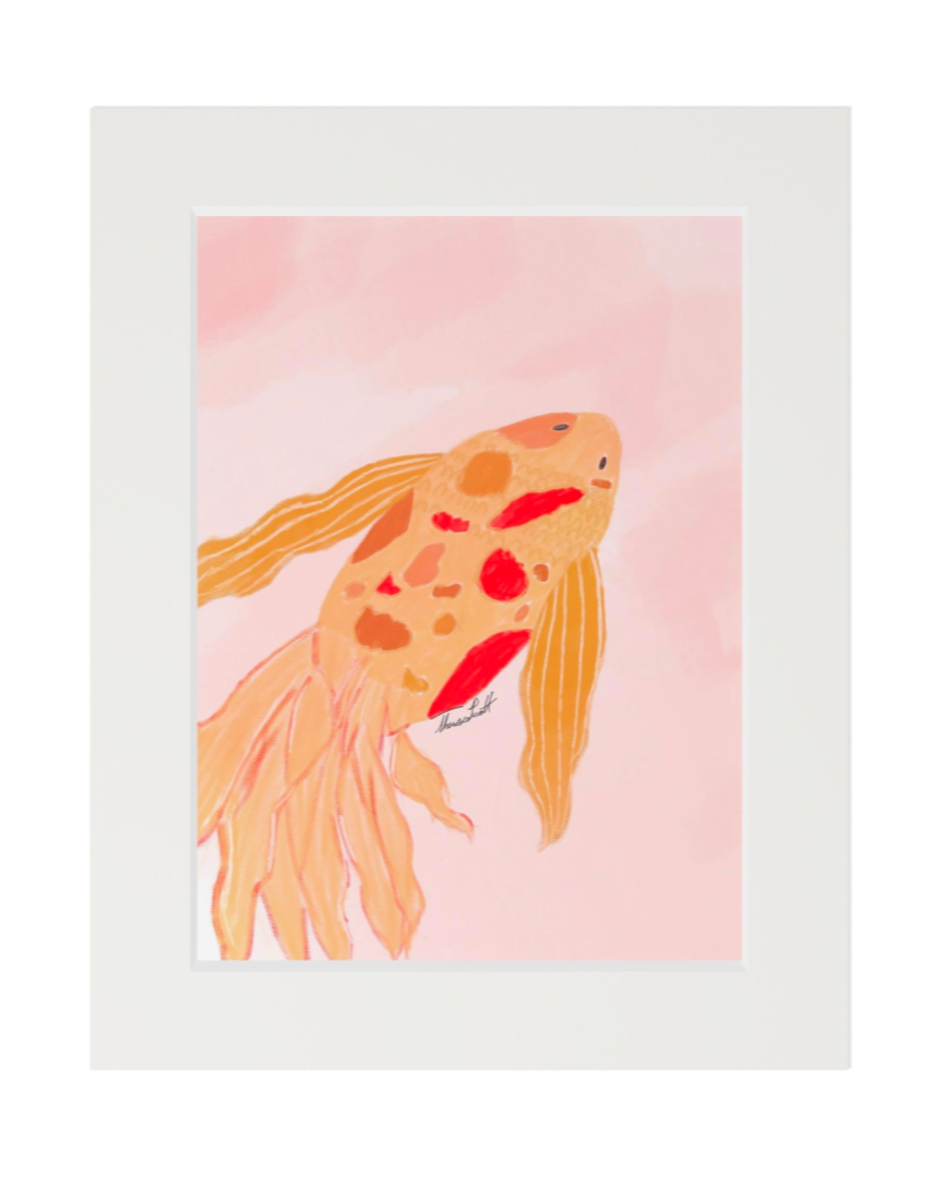 Coy Koi Art Print